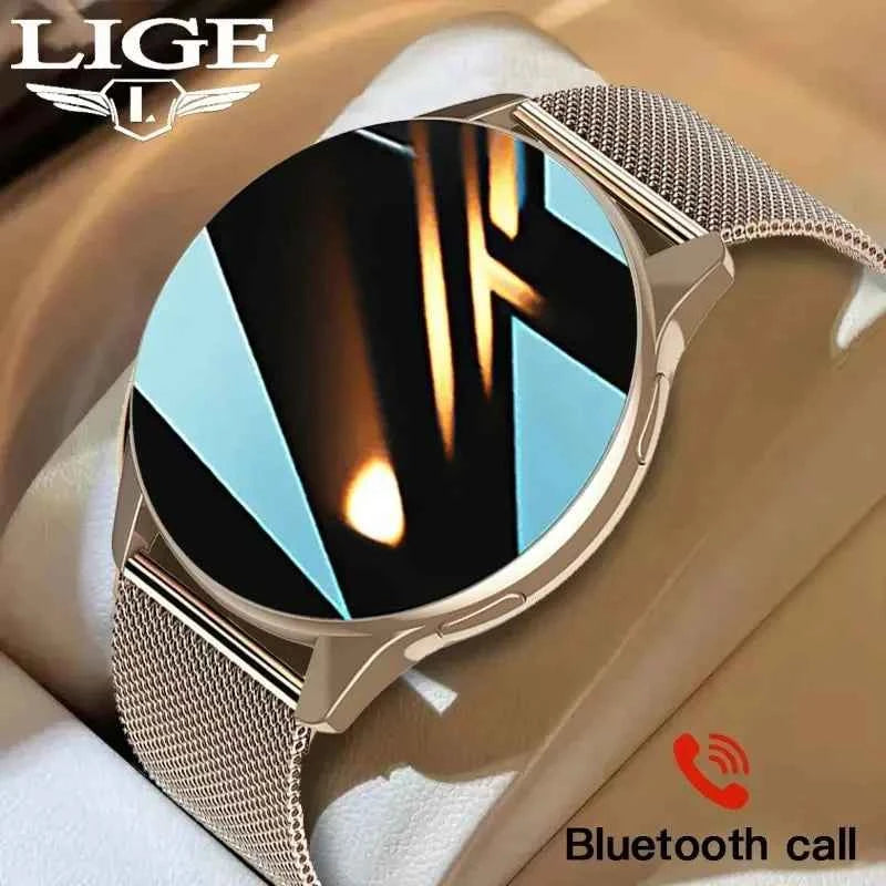 Premium Wireless Charging Smartwatch - Bluetooth Calls & Fitness Tracker
