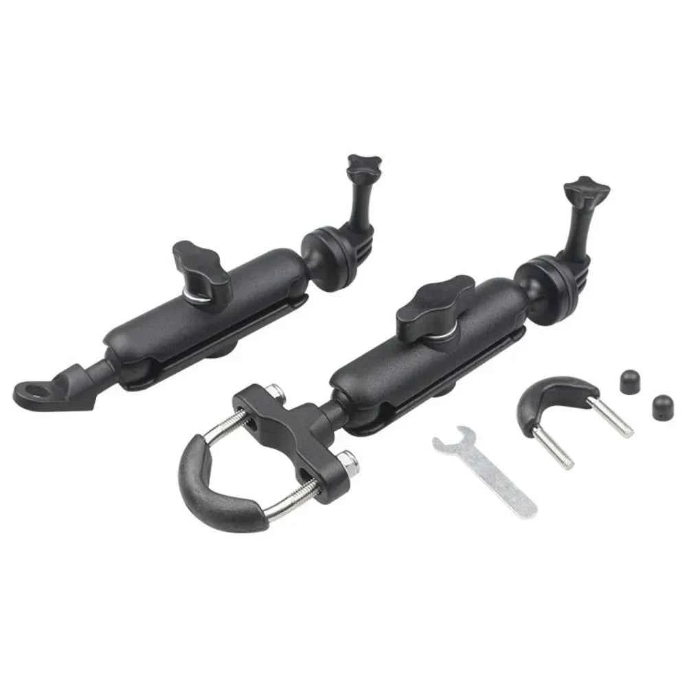 Durable Motorcycle Camera Mount - Secure Aluminum Alloy Pan Tilt Bracket