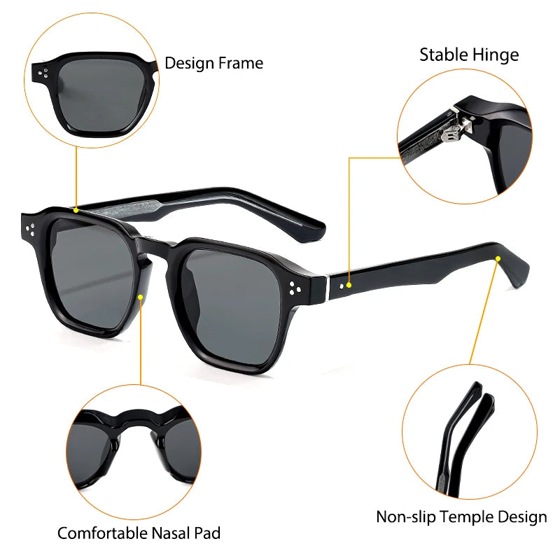 Classic Square Sunglasses - Premium Luxury Eyewear