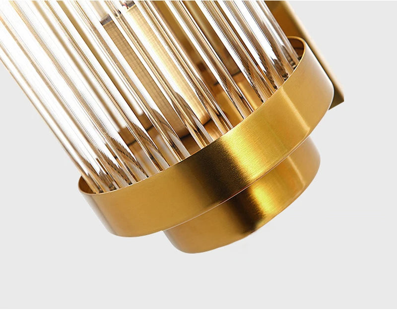 Elegant Modern Wall Sconce - Brushed Gold LED Lamp