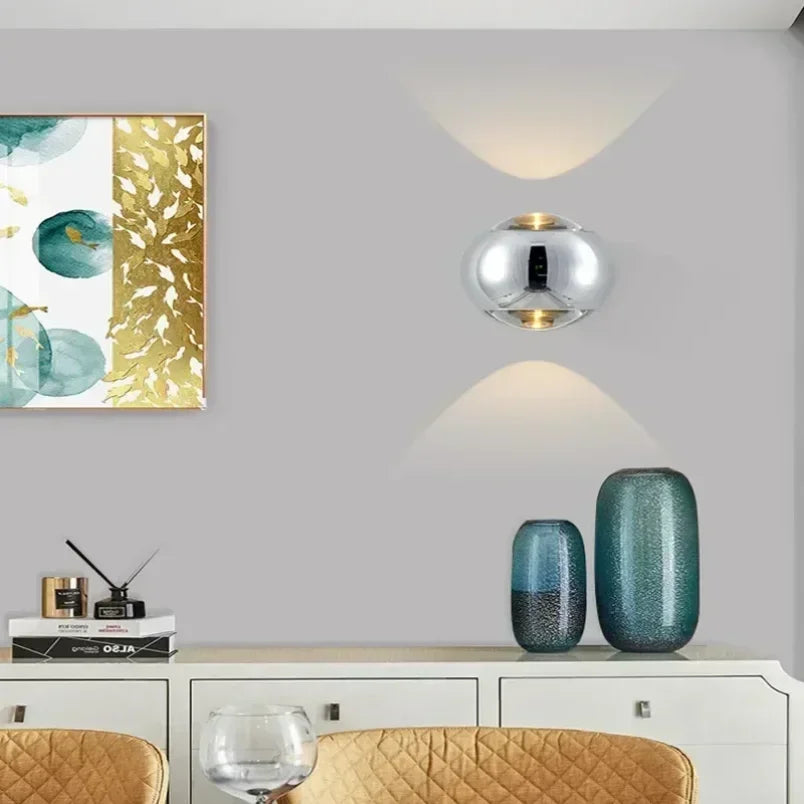 Elegant Glass Wall Sconce - Modern Art Lighting
