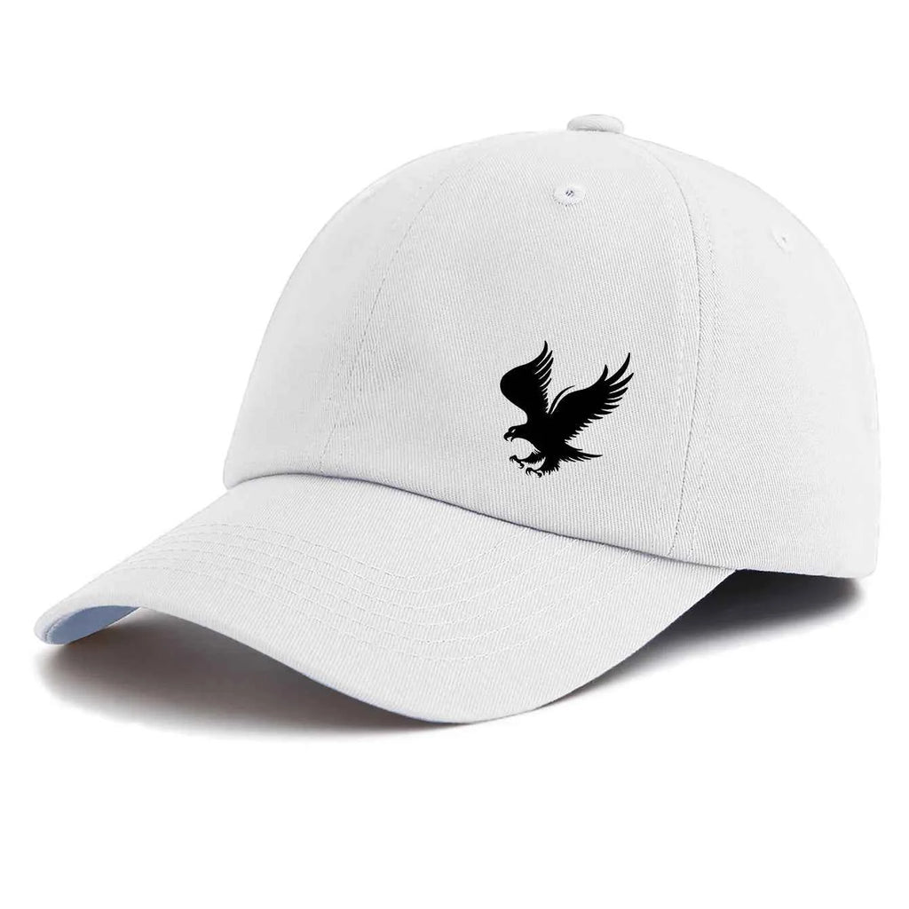 Eagle print baseball cap - minimalist retro style in beige