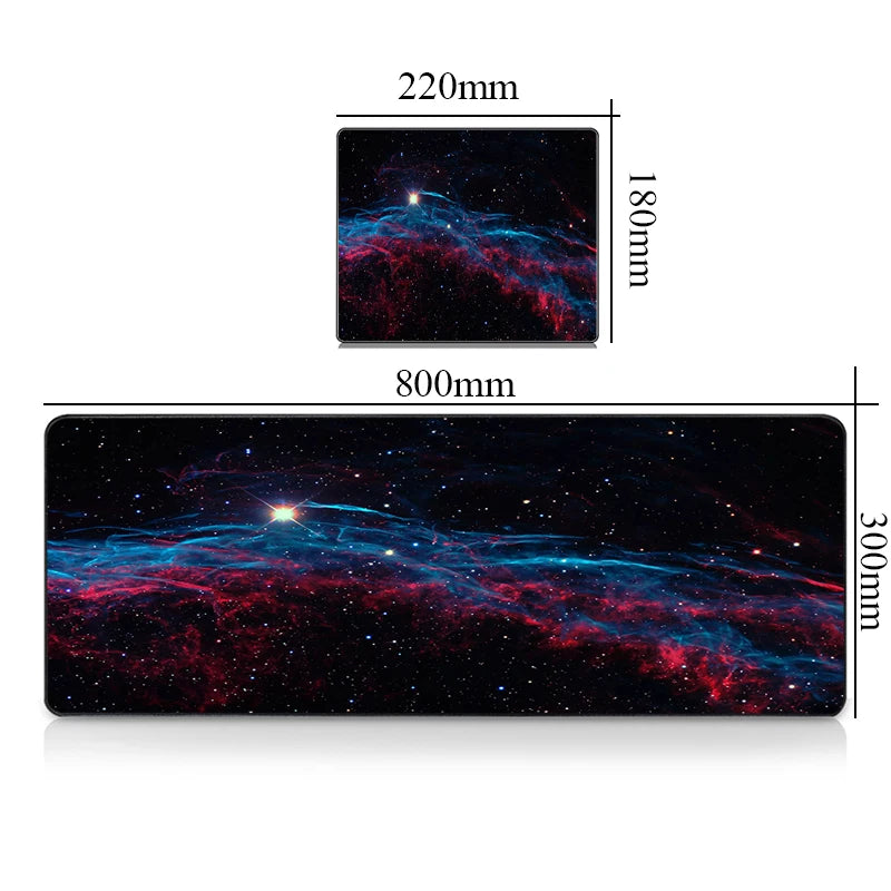 Premium Gaming Desk Mat - Large Mousepad with Galaxy Design