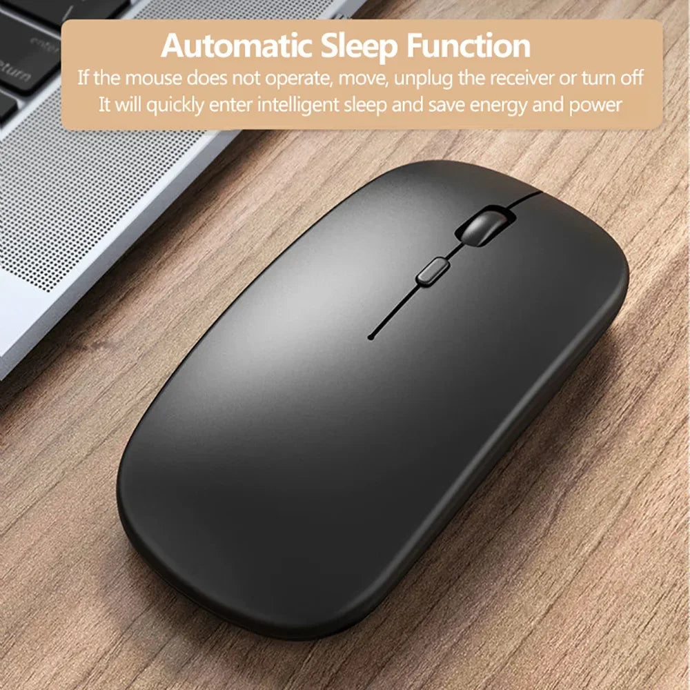 Wireless Gaming Mouse - Rechargeable & Silent Click