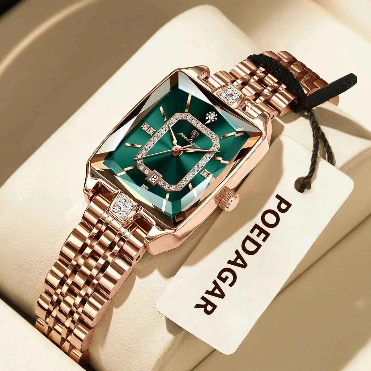 Elegant Women's Quartz Watch - Stainless Steel Waterproof Wristwatch