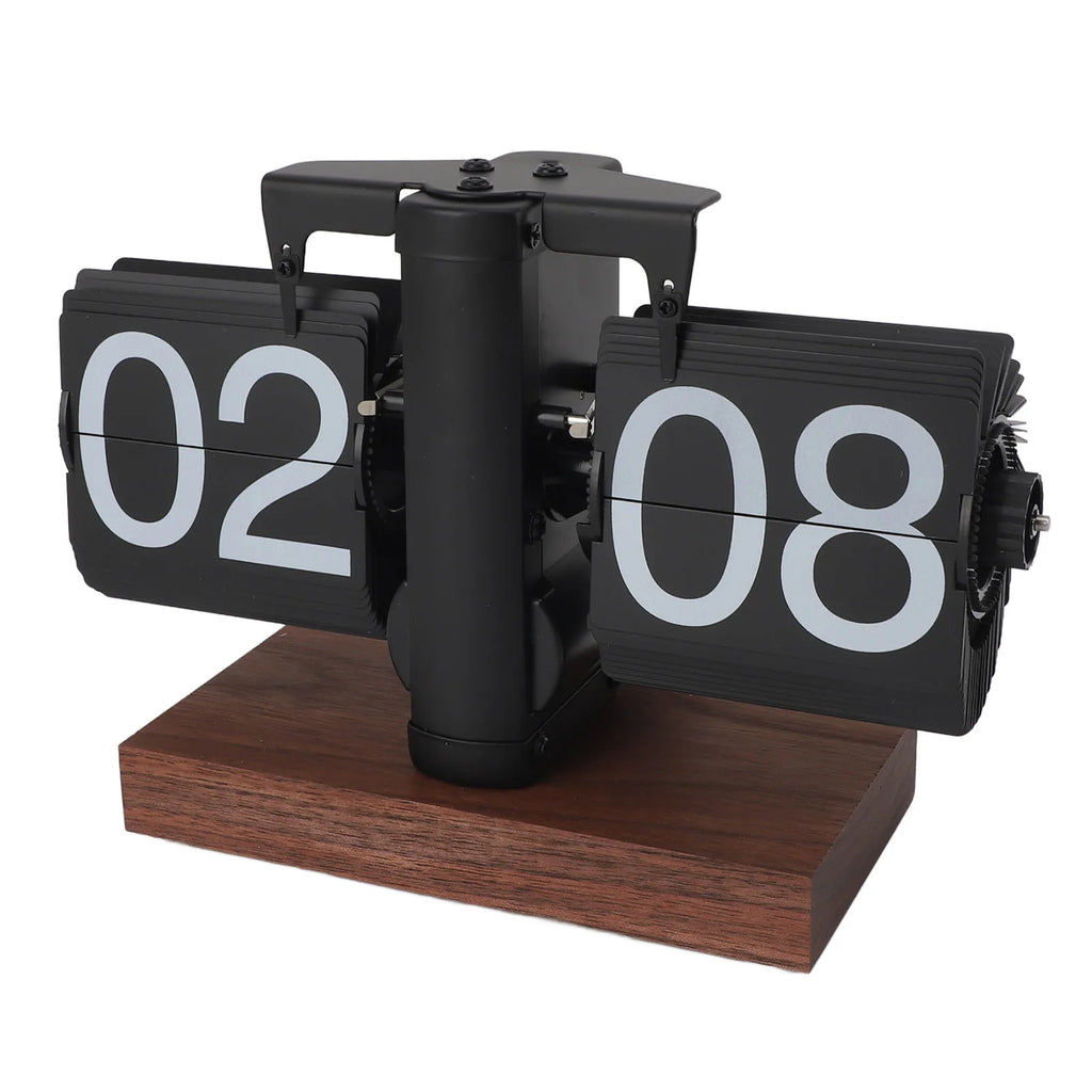 Elegant Vintage Auto Desk Clock - Rotary Knob Design