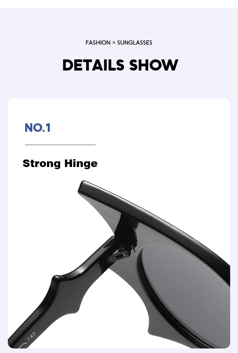 Innovative Bat Shaped Sunglasses - UV400 Gothic Shades