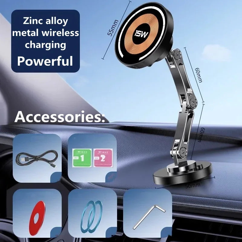Premium Magnetic Car Wireless Charger Stand