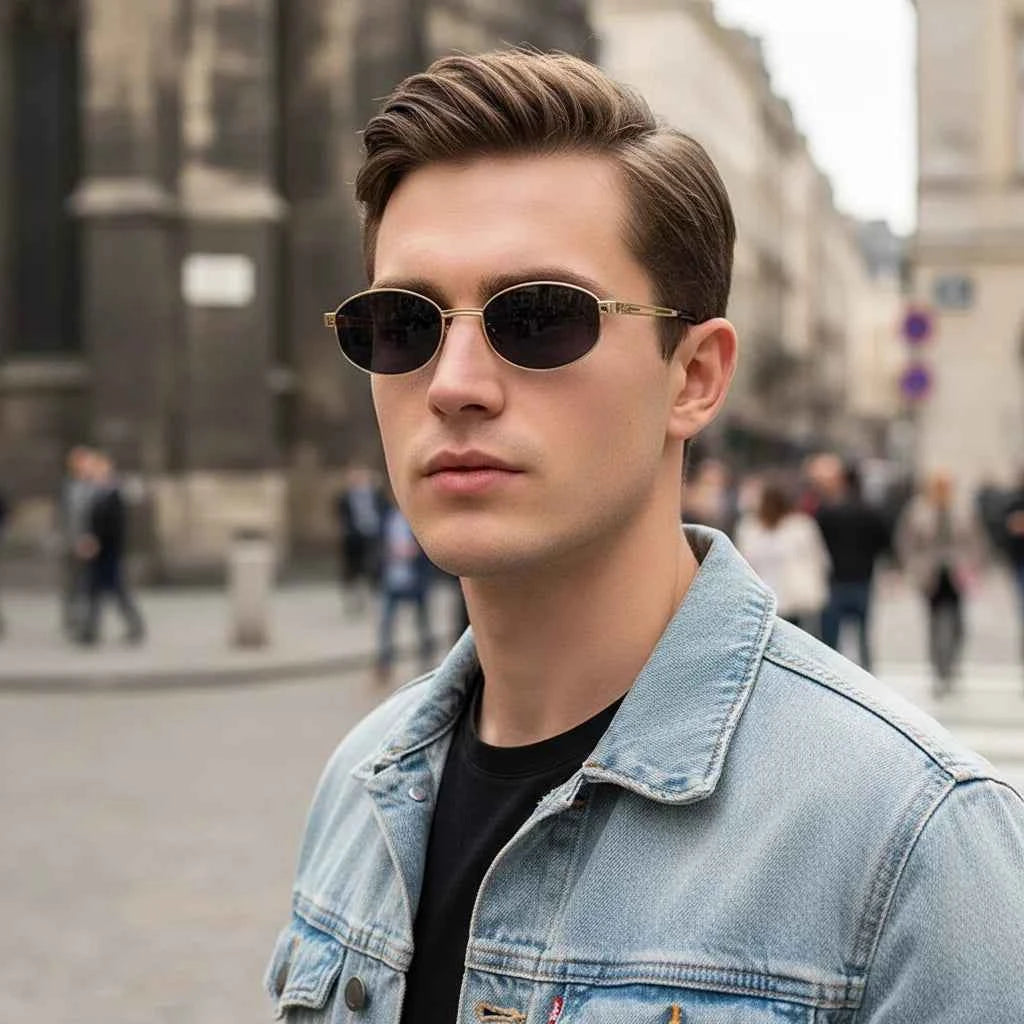 Retro Metal Sunglasses - Premium UV Protection Eyewear
