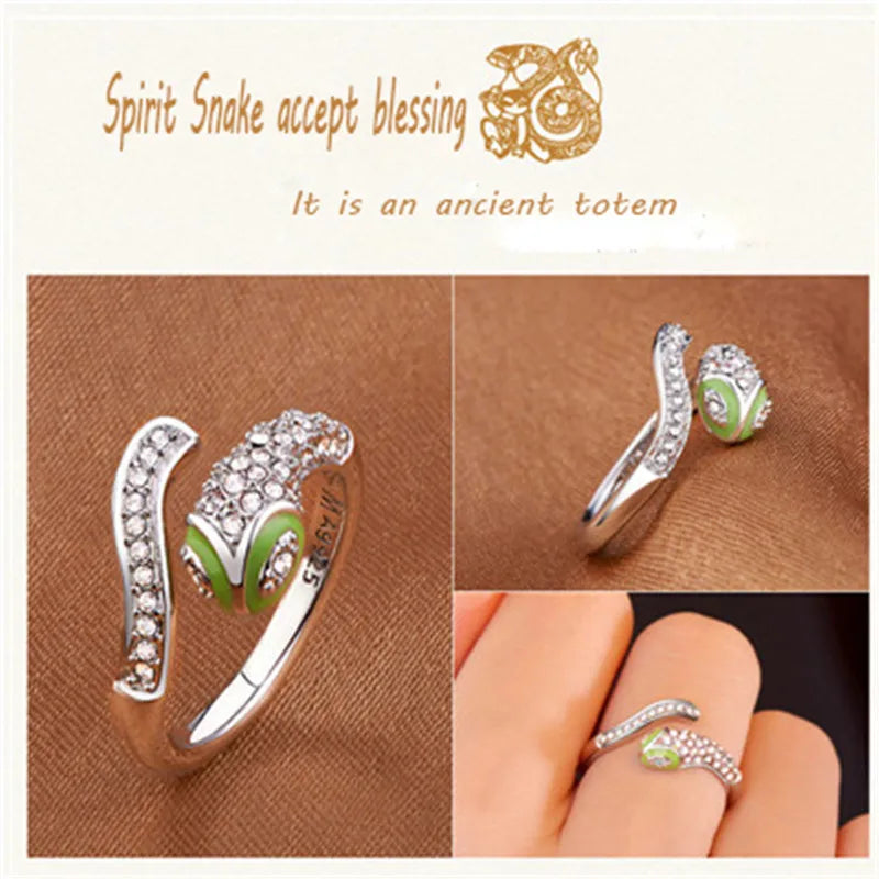Luxury Crystal Animal Ring - Adjustable Statement Jewelry