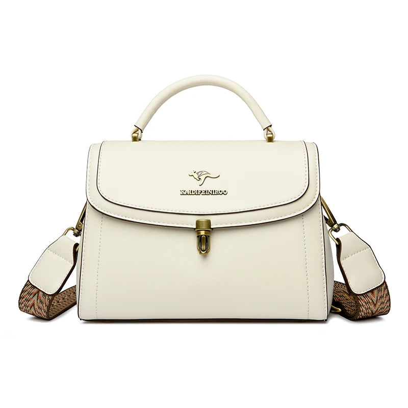 Elegant Leather Shoulder Crossbody Bag - Luxury Designer Style