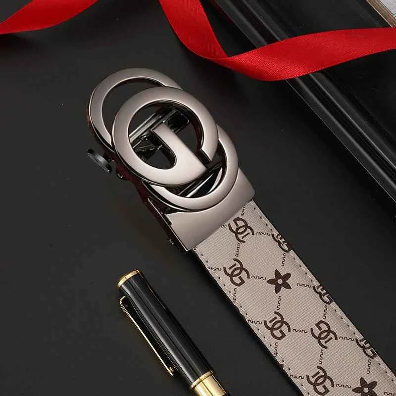 Luxury Genuine Leather Belt with Automatic Buckle
