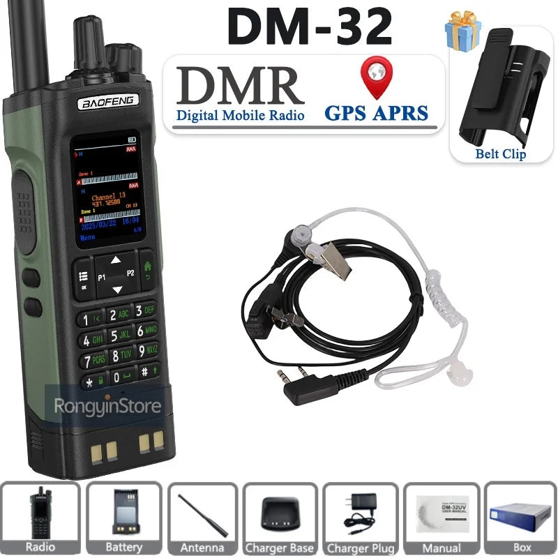 Professional Digital Walkie Talkie - 10W Dual Band DMR Radio