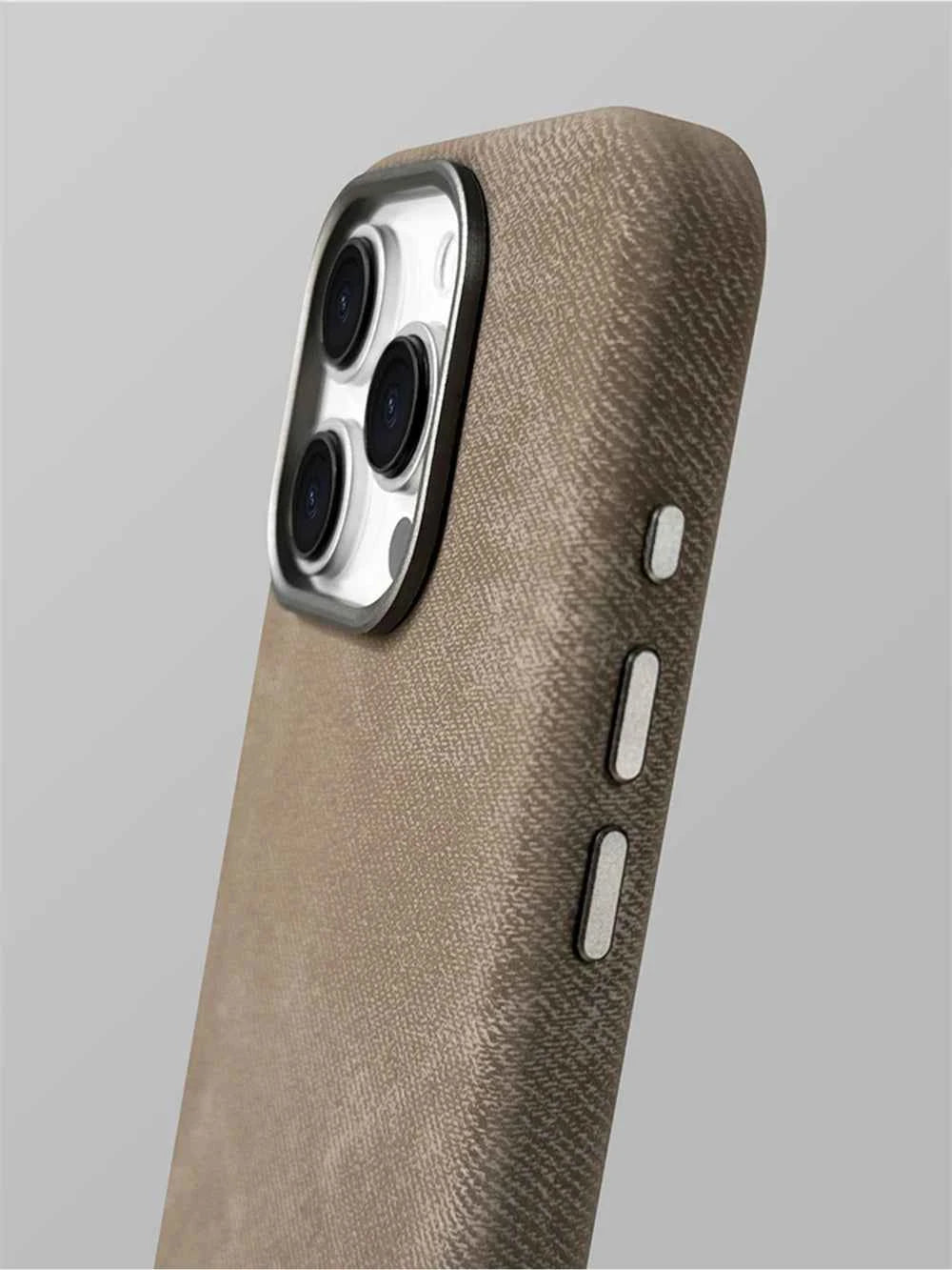 Luxury MagSafe Fiber Leather Shockproof Case - Premium Magnetic Cover