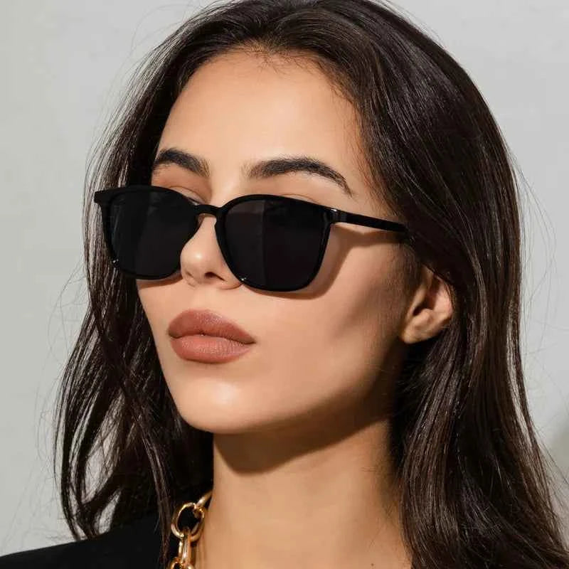 Vintage Square Sunglasses - Retro Designer Luxury Shades