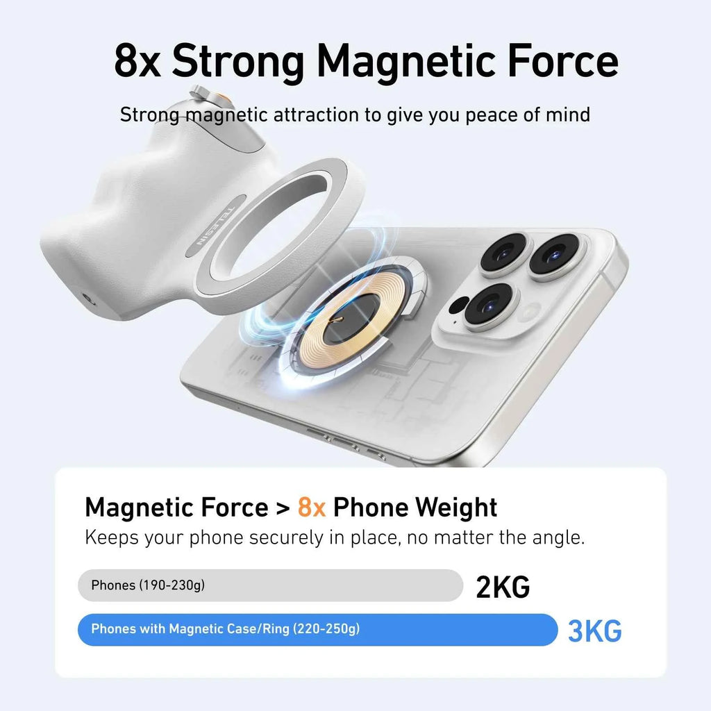 Professional Magnetic Phone Holder & Camera Grip