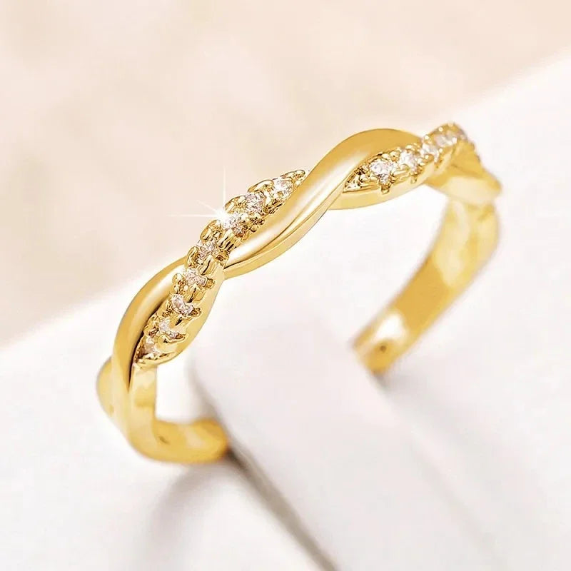 Elegant Eternity Ring - Brilliant Round Zirconia Wedding Band