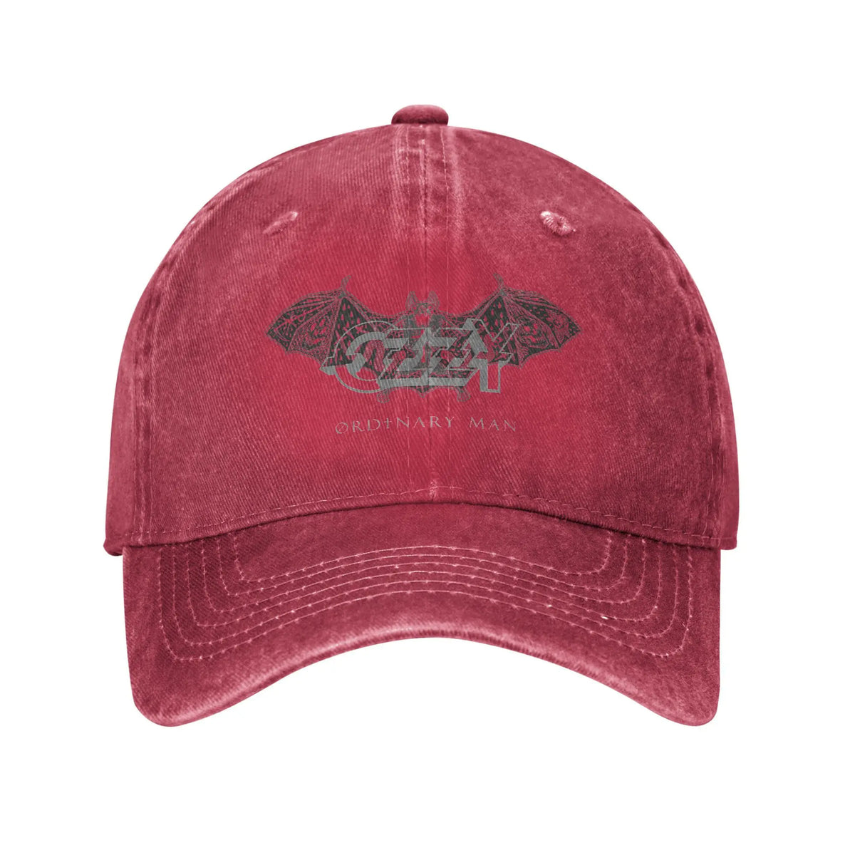 Premium Distressed Denim Cap - Vintage Wash Snapback Hat