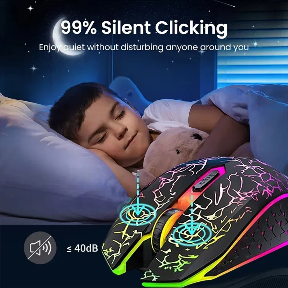Premium Dual Mode Gaming Mouse - Bluetooth 5.2 & 2.4G Wireless