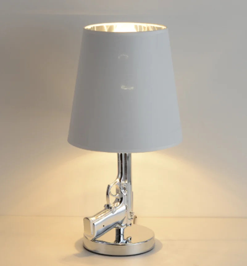 Luxury AK47 Gun Design Lamp - Creative Metal Desk Decor