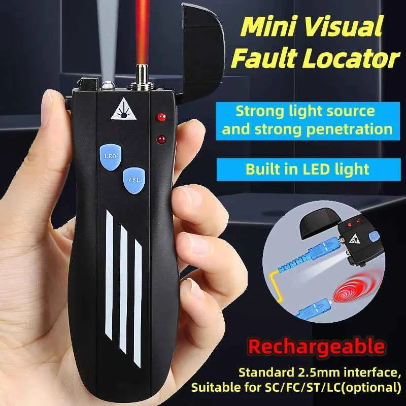 Professional Visual Fault Locator - Rechargeable Fiber Tester