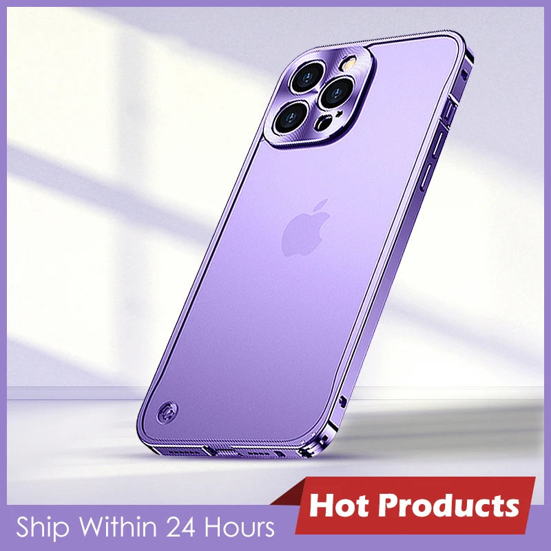 Premium Magnetic Aluminum iPhone Case - Full Protection