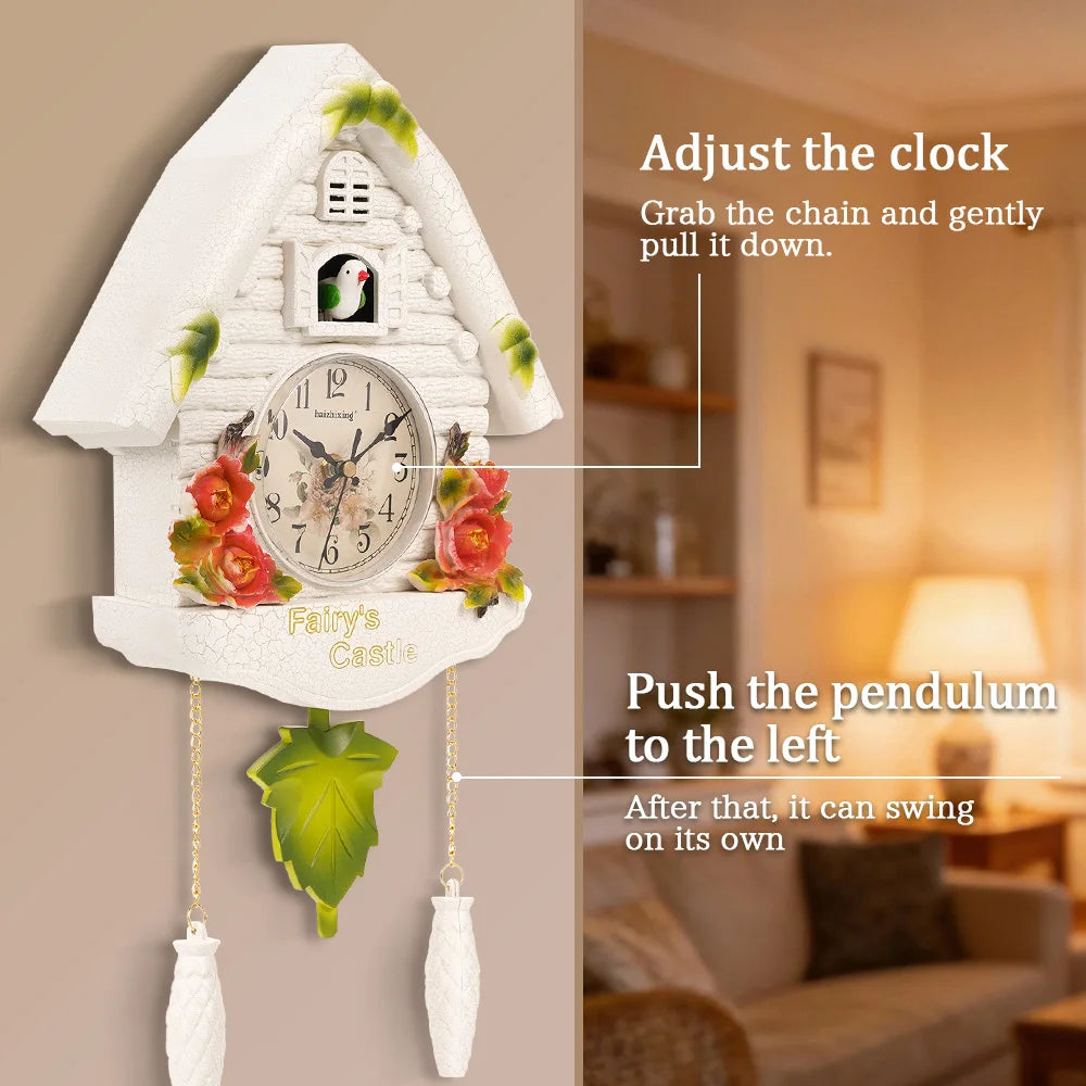 Elegant Cuckoo Wall Clock - European Style Home Decor