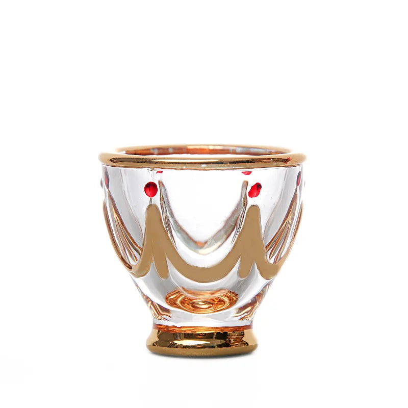 Elegant Luxury Crystal Shot Glass - Hand-Painted 10ml