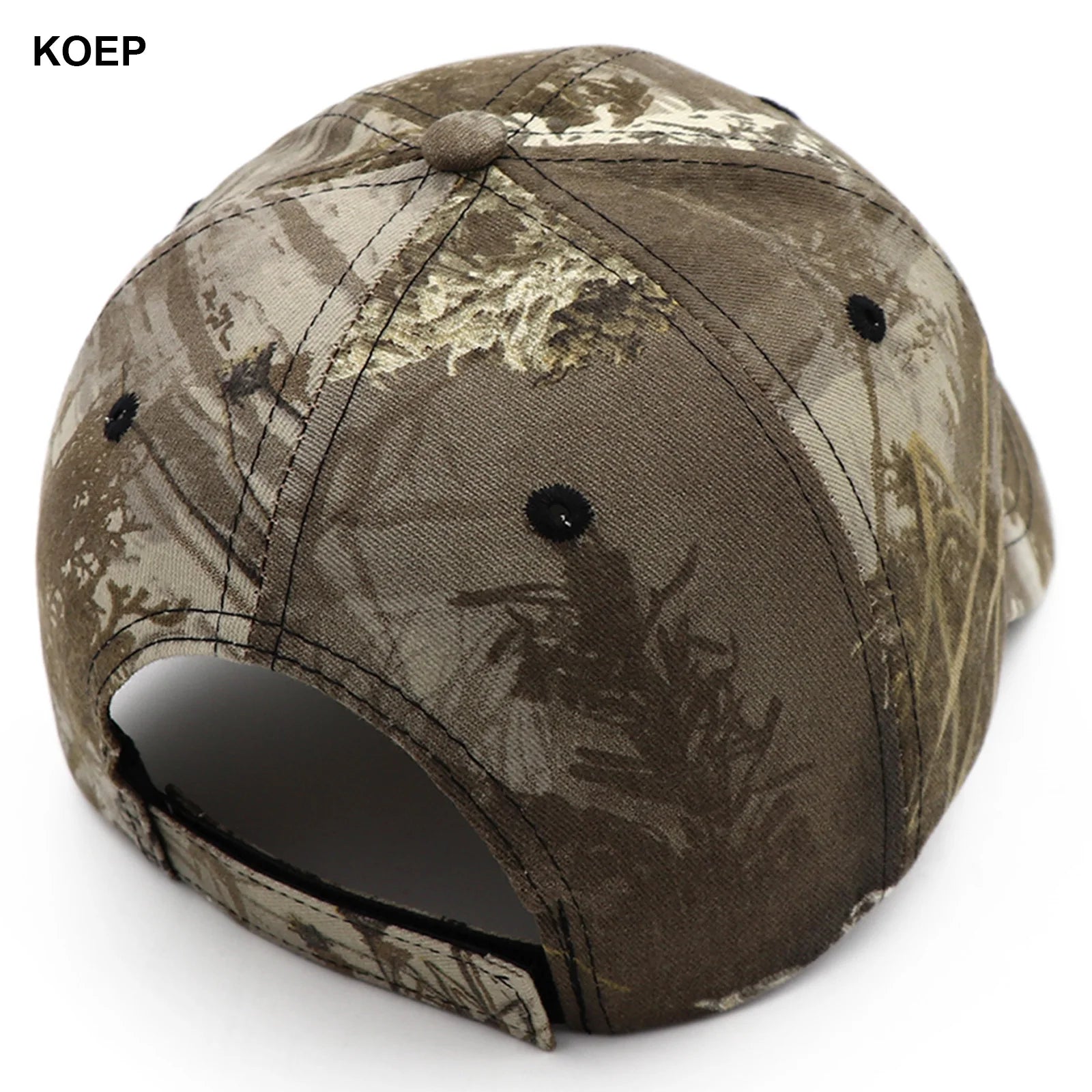 KOEP Jungle Reed Water Grass Camouflage Baseball Caps Dad Snapback Outdoor Fishing Cap With Bulrush Leaves Design For Hunting - Tulique