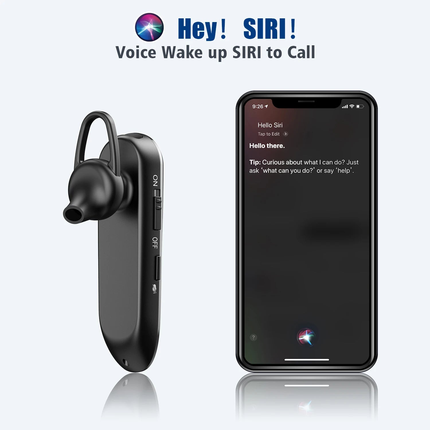Premium Bluetooth 5.0 Headset with Dual Mic CVC8.0 Noise Reduction