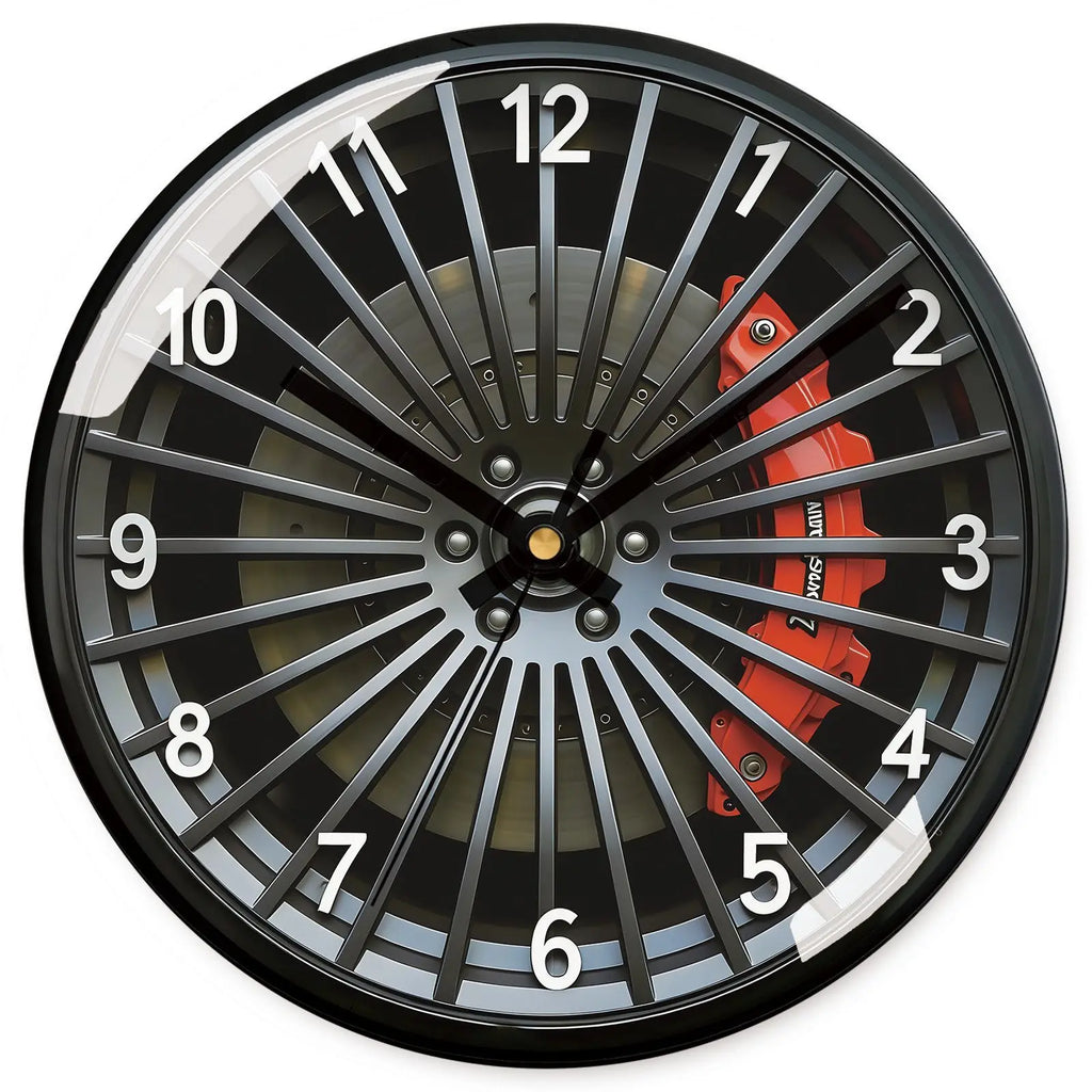 Elegant Silent Gear Wall Clock - No-Punch Quartz Movement