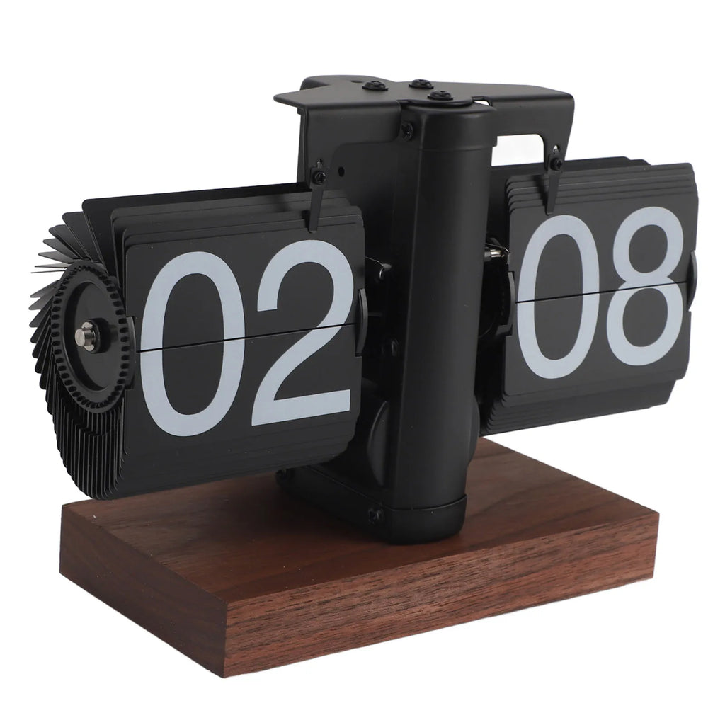 Elegant Vintage Auto Desk Clock - Rotary Knob Design