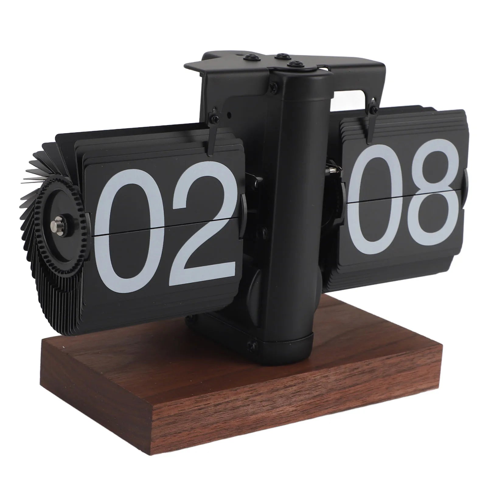 Elegant Vintage Auto Desk Clock - Rotary Knob Design