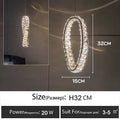 Luxury LED Crystal Pendant Light - Modern Ceiling Chandelier