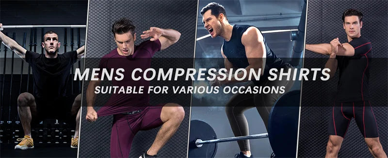 Premium Men's Spider Graphic Compression Shirt - Quick Dry Rash Guard