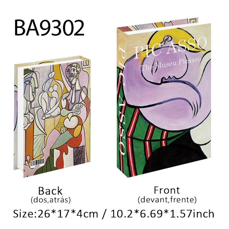 Elegant Luxury Decorative Books - Van Gogh Monet Picasso Series