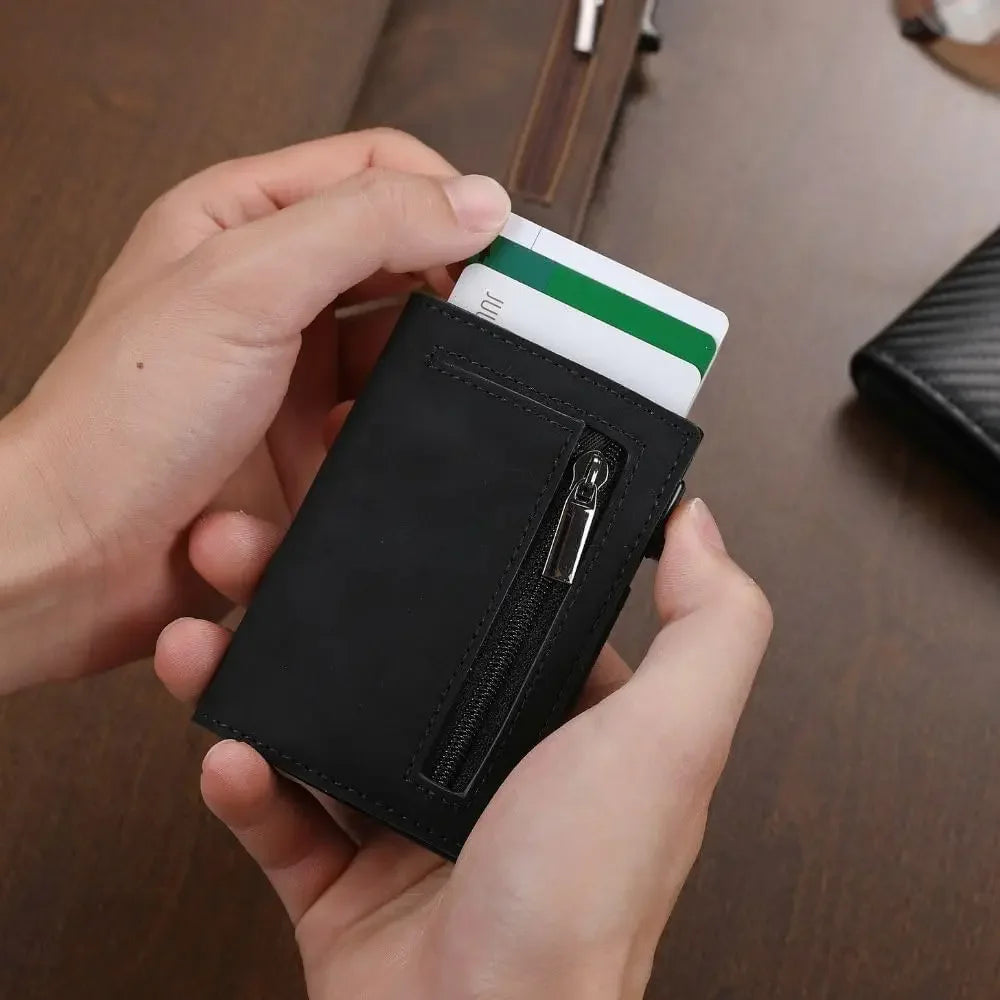 Minimalist Credit Card Holder - Premium Slim Pop Up Wallet