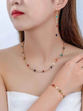 Elegant Luxury Jewelry Set - Necklace, Bracelet & Earrings