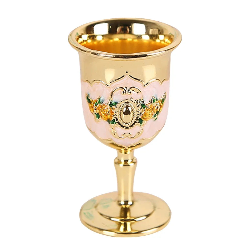 Elegant Vintage Aluminum Goblet - European Style Drinkware
