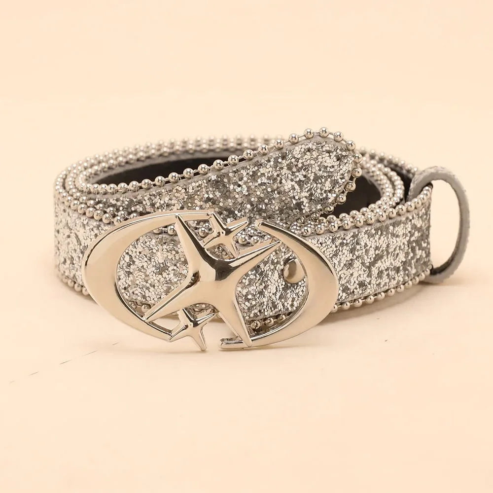 Luxury Sequin Waist Belt - Y2K Statement Dress Strap