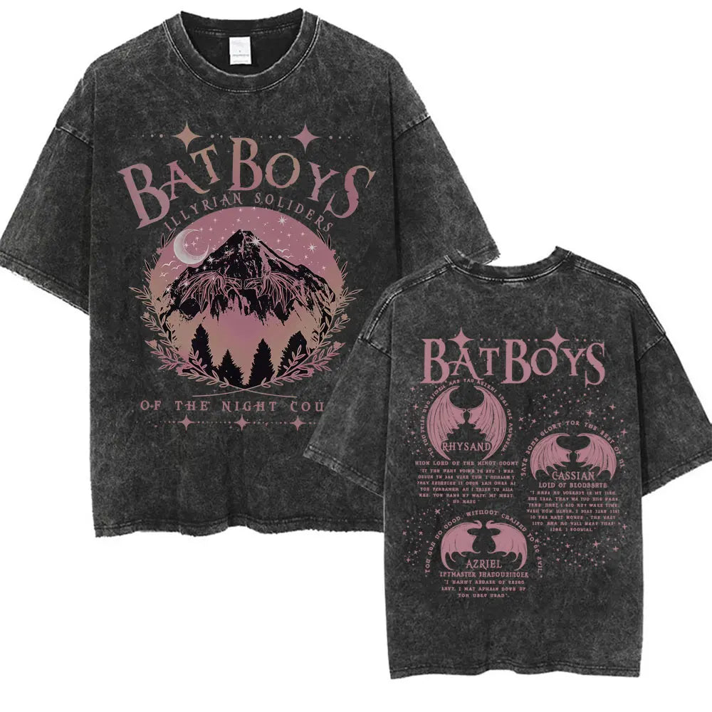 Vintage Washed Acotar T-Shirt - Oversized Graphic Tee