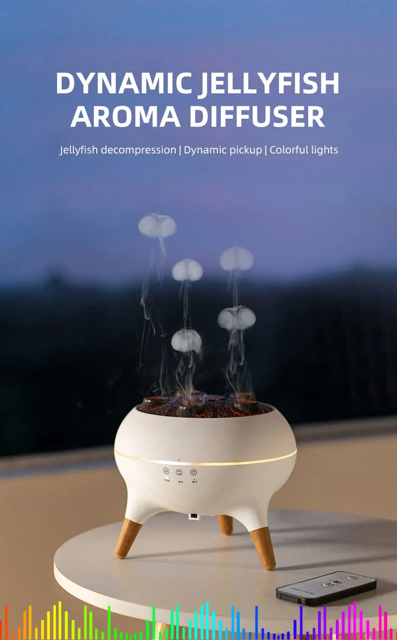 Elegant Jellyfish Humidifier - Ultrasonic Aromatherapy Diffuser