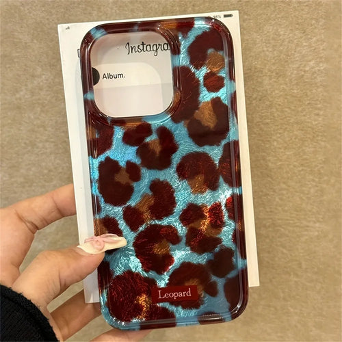 Elegant Leopard Print iPhone Case - Soft & Shockproof