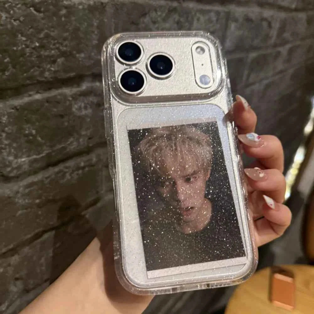 Luxury Glitter Transparent Phone Case - Shockproof Clear Bumper