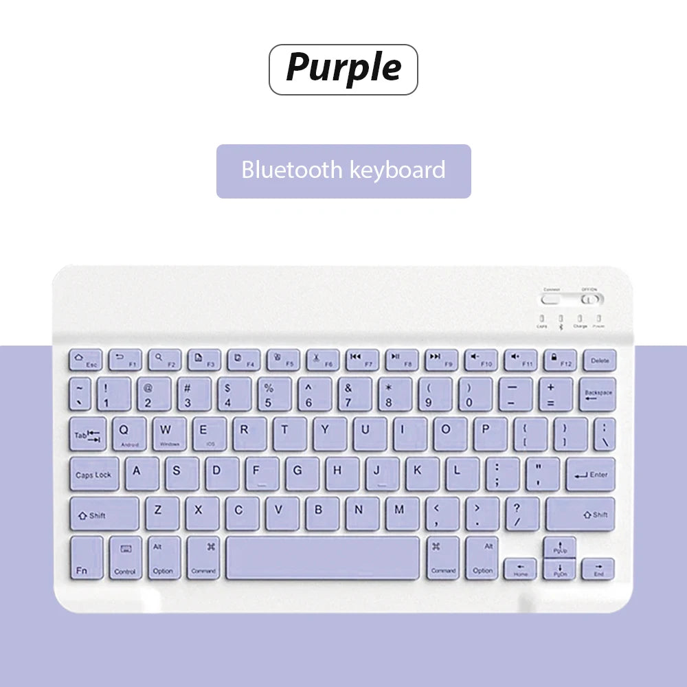 Premium Bluetooth Keyboard Mouse Set - Slim, Rechargeable & Universal