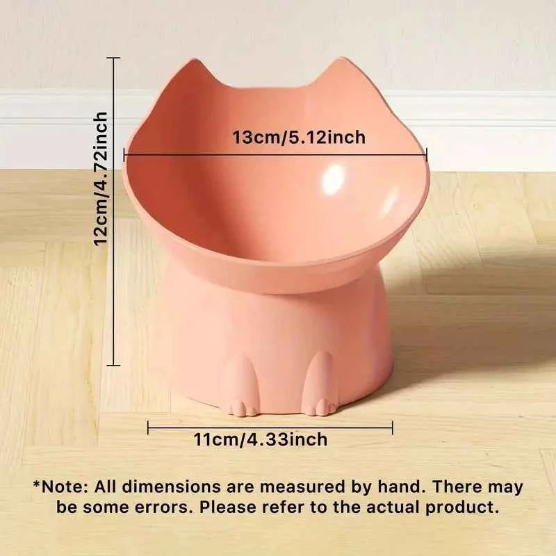 Premium Elevated Cat Bowl - Anti-Tip Tilted Design