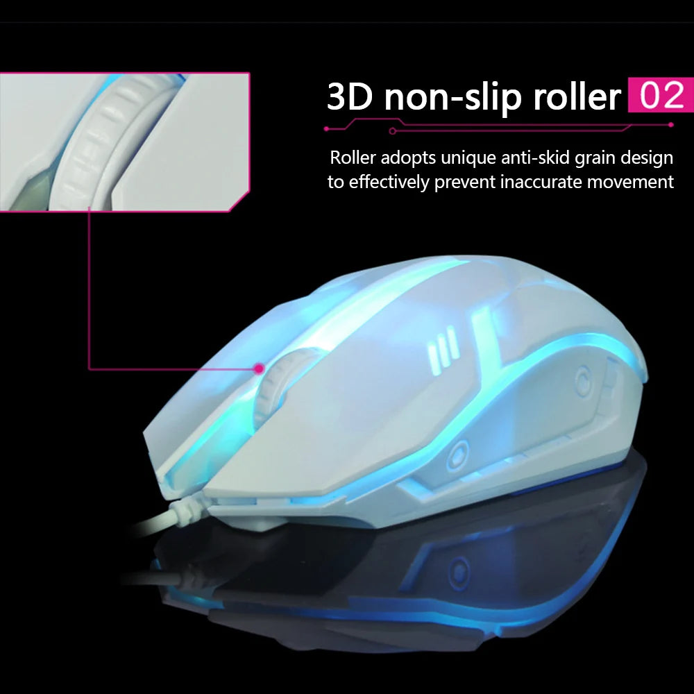 Premium Luminous Gaming Mouse – Ergonomic Wired Backlit USB