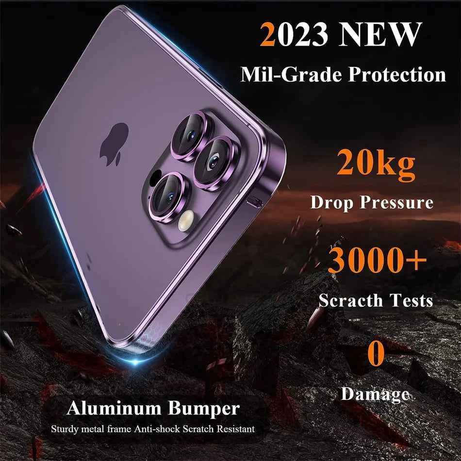 Luxury Aluminum iPhone Bumper Case - Ultra Thin Metal Frame