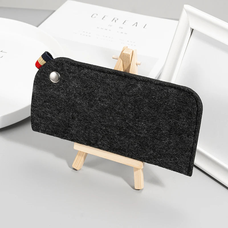 Soft PU Leather Glasses Case - Portable & Dustproof Reading Glasses Bag