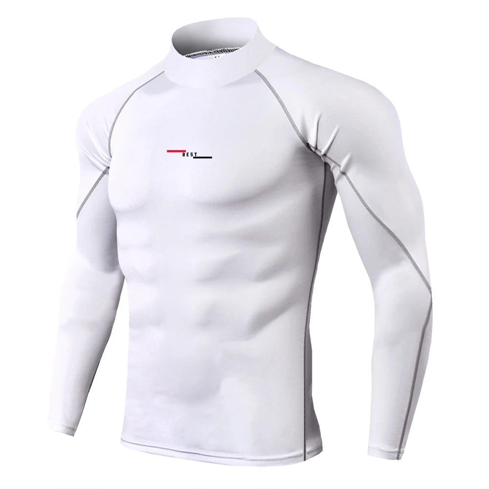 Premium Mens Compression Long Sleeve - Quick Dry Spider Print